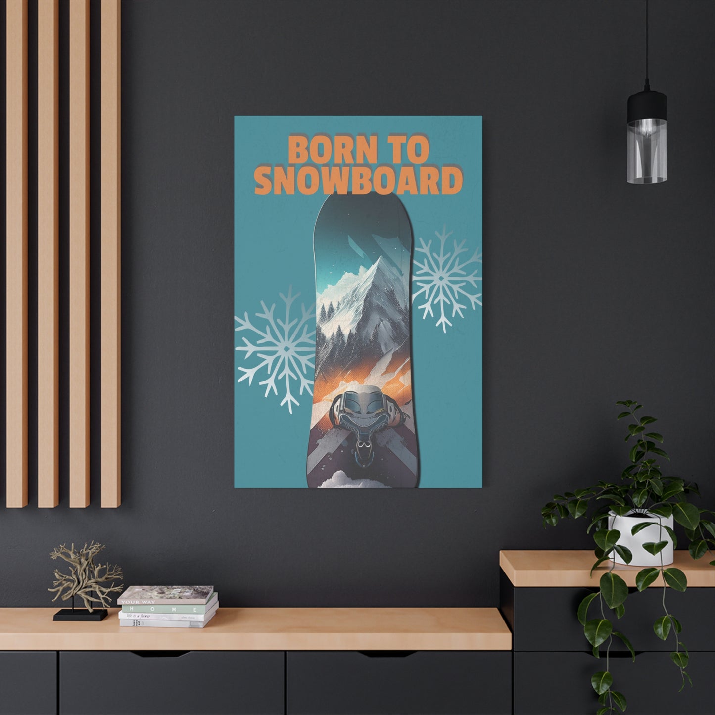 Copy of Snowboarding Wall Art - Winter Is Coming, Adventure Decor for Ski Lovers, Home Decor, Skiing Gift, Winter Sports Wall Art