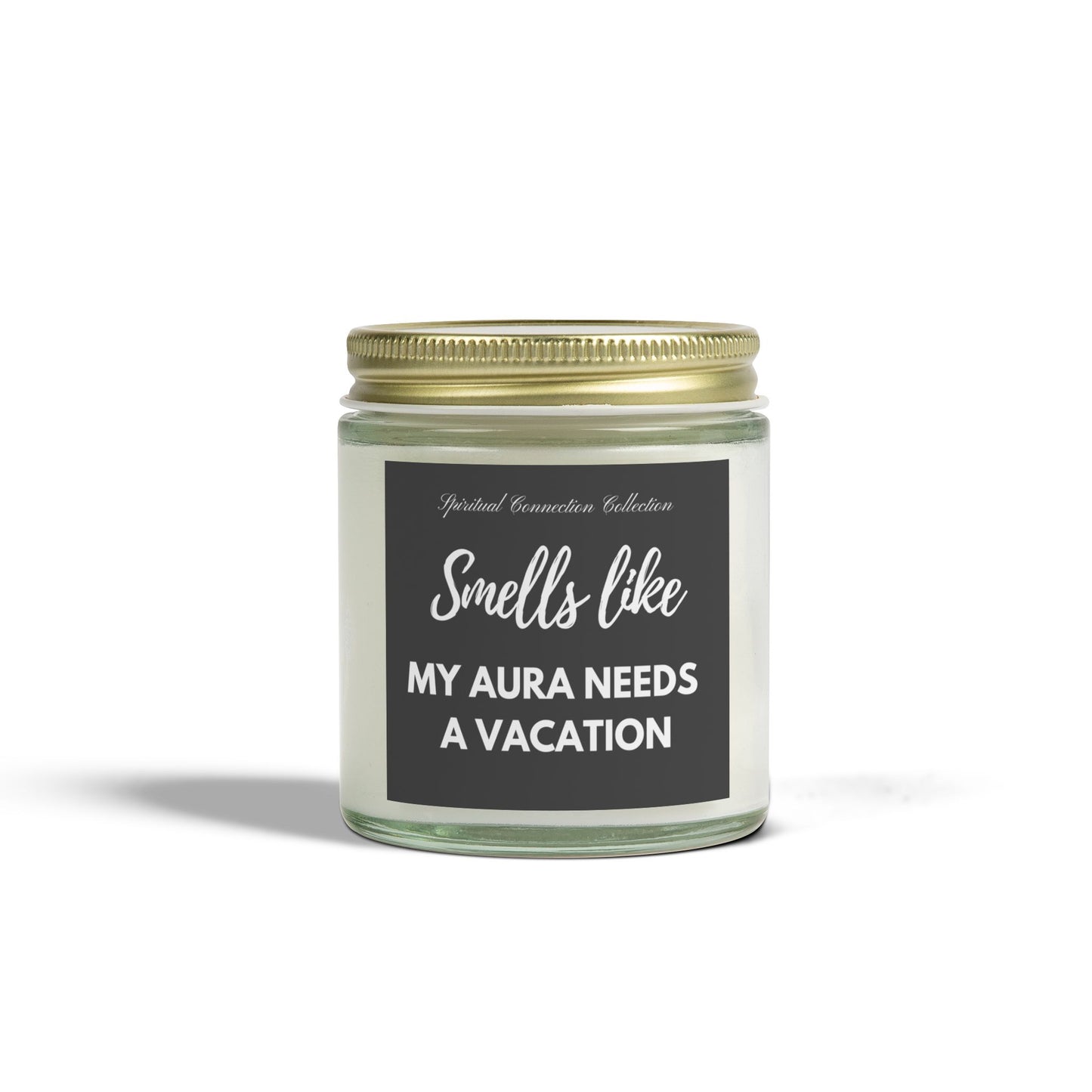 Smells Like My Aura Needs A Vacation Candle, Relaxing Gifts, Unique Spiritual Funny Candles Gifts, Aromatherapy Candle, Scented Candle Fun