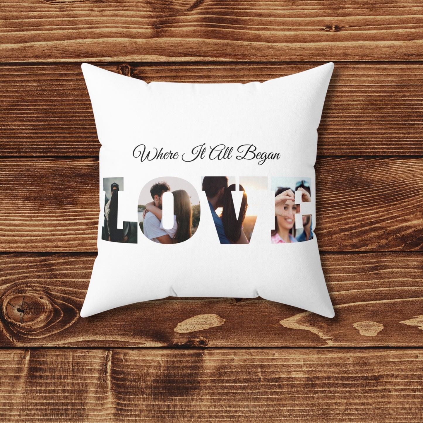 Personalized LOVE PHOTO Pillow cover only- All seasons