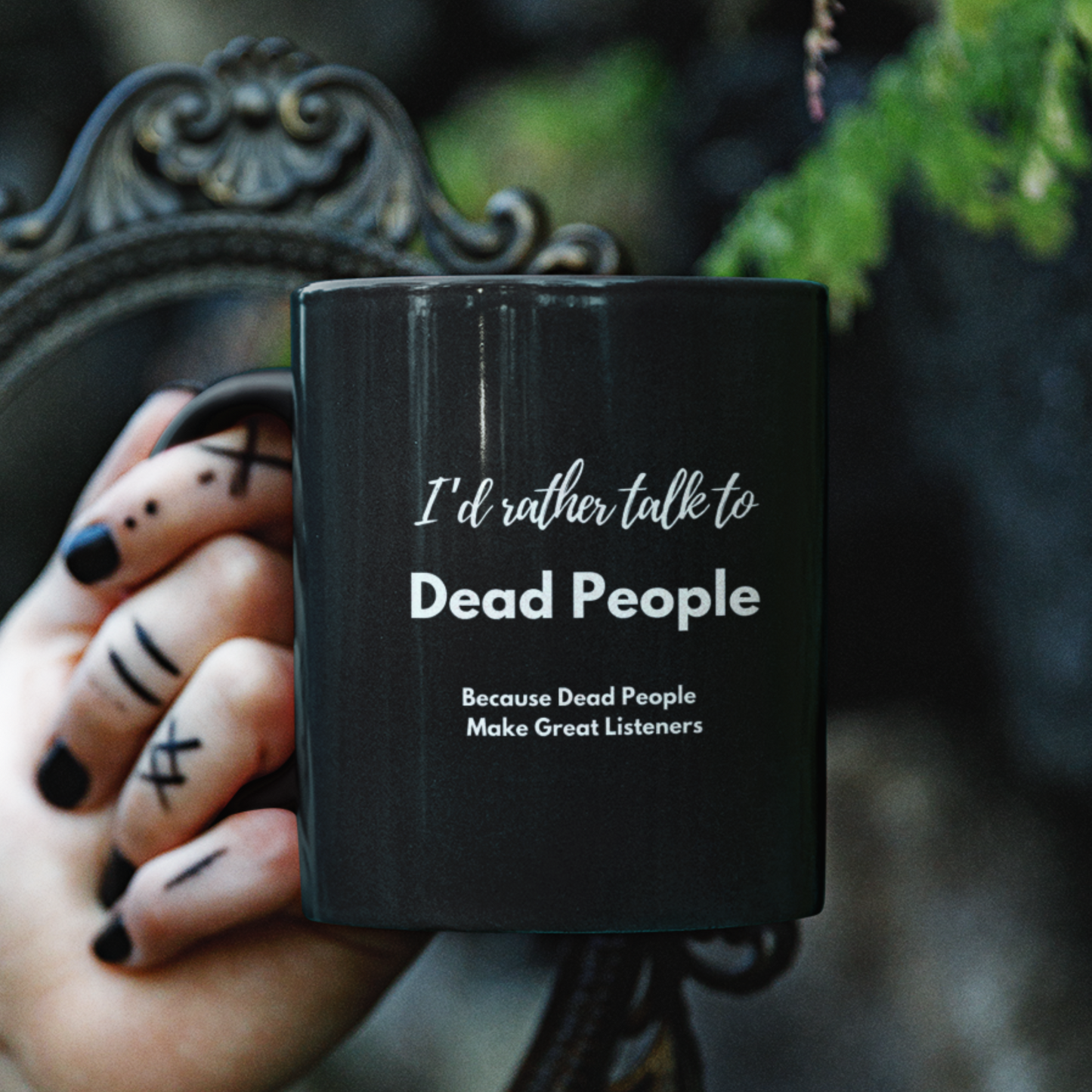 Color changing Mug, Funny Magic Talk to Dead People, Humourous Heat sensitive Ghost Coffee Cup