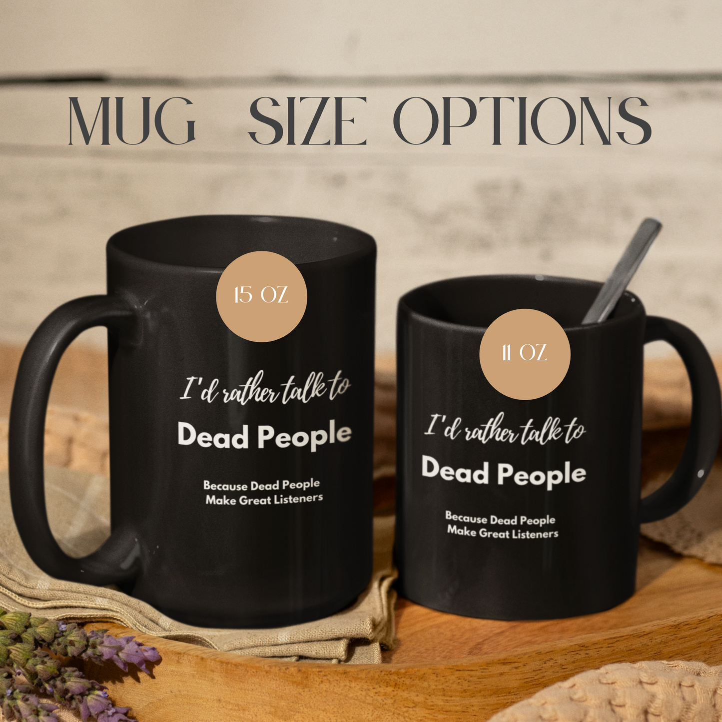 Color changing Mug, Funny Magic Talk to Dead People, Humourous Heat sensitive Ghost Coffee Cup