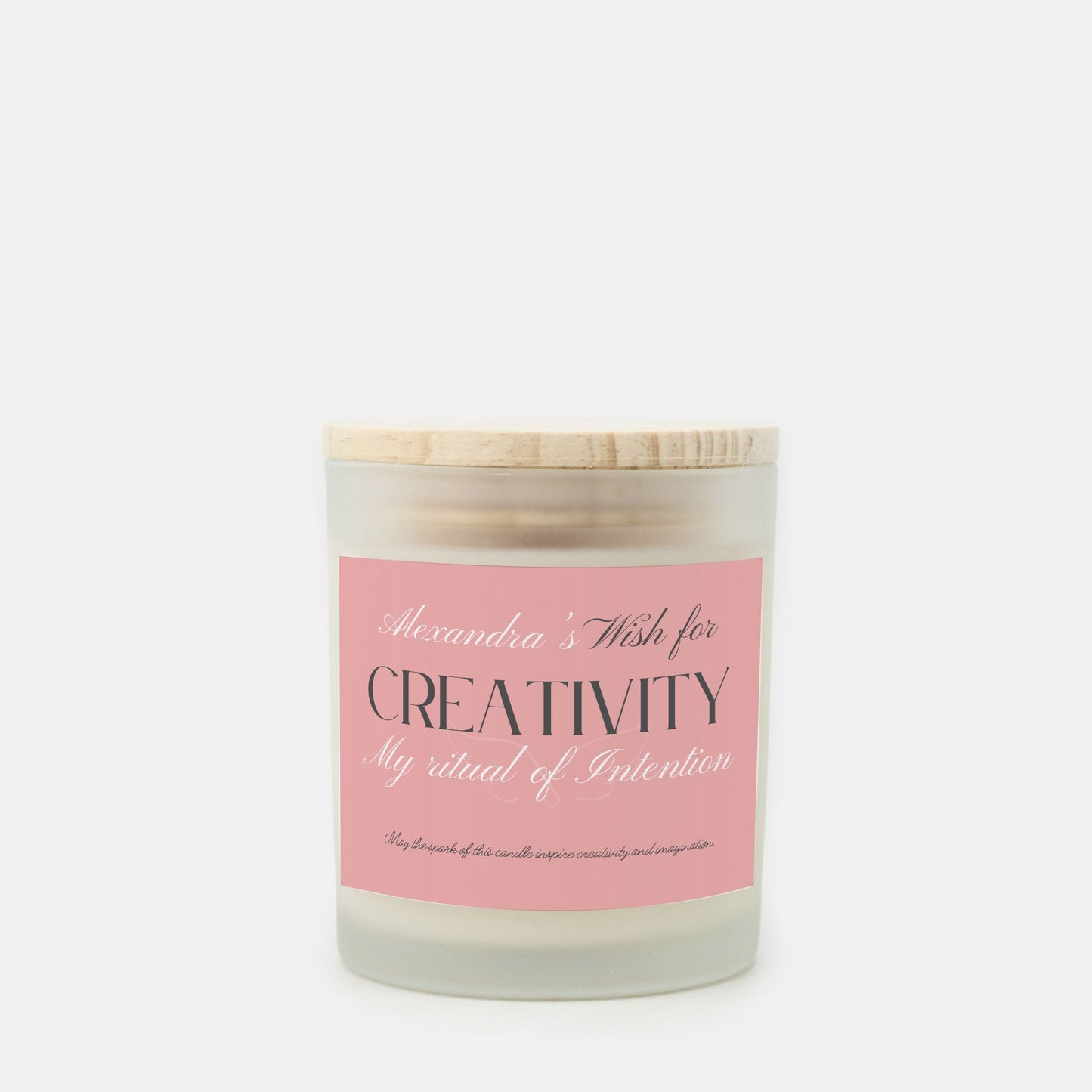 Personalized Creativity Candle, Wish for Enhance Imagination Inspiration