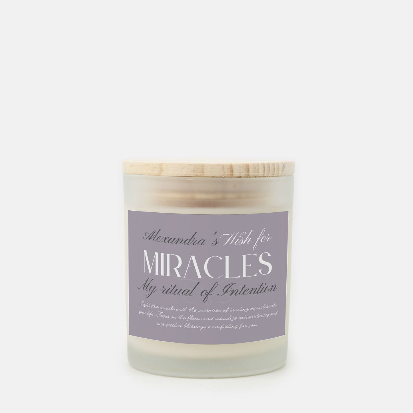 Wish For Miracles Candle, Personalized Gift, Ritual Candle for Extraordinary Manifestation