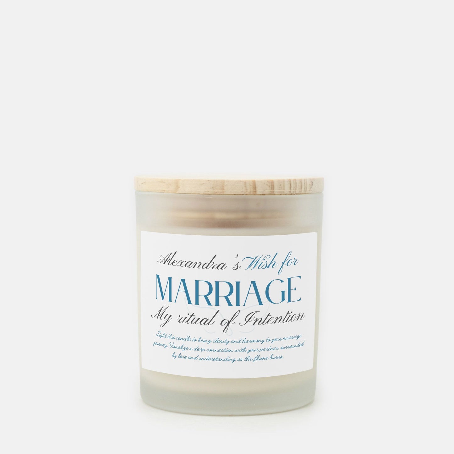 Wish For Marriage Candle, Personalized Gift, Ritual Candle for Commitment and Love