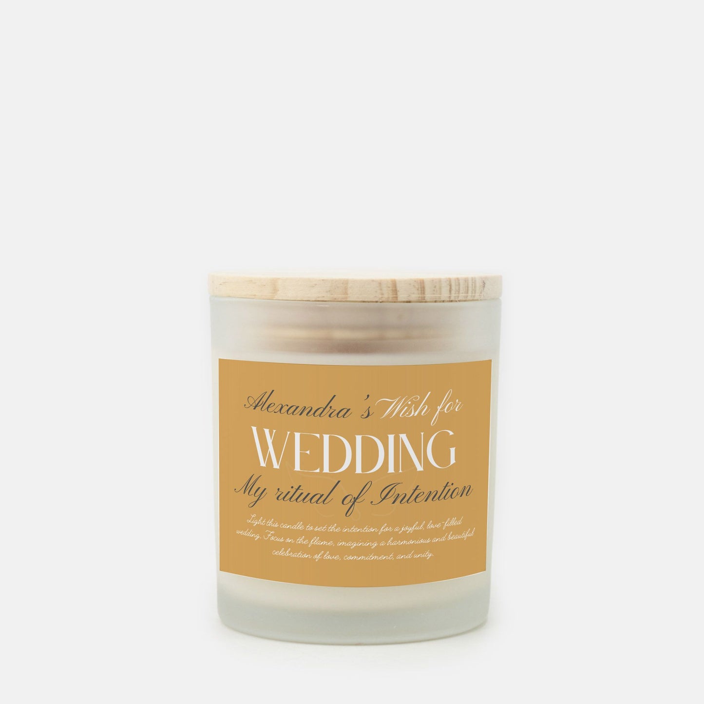 Wish For Wedding Candle, Personalized Gift, Ritual Candle for Love and Celebration