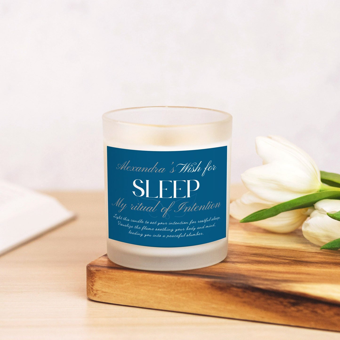 Wish For Sleep Candle, Personalized Gift, Ritual Candle for Rest and Relaxation