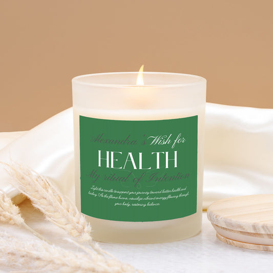 Wish For Health Candle, Personalized Gift, Ritual Candle for Healing and Well-Being