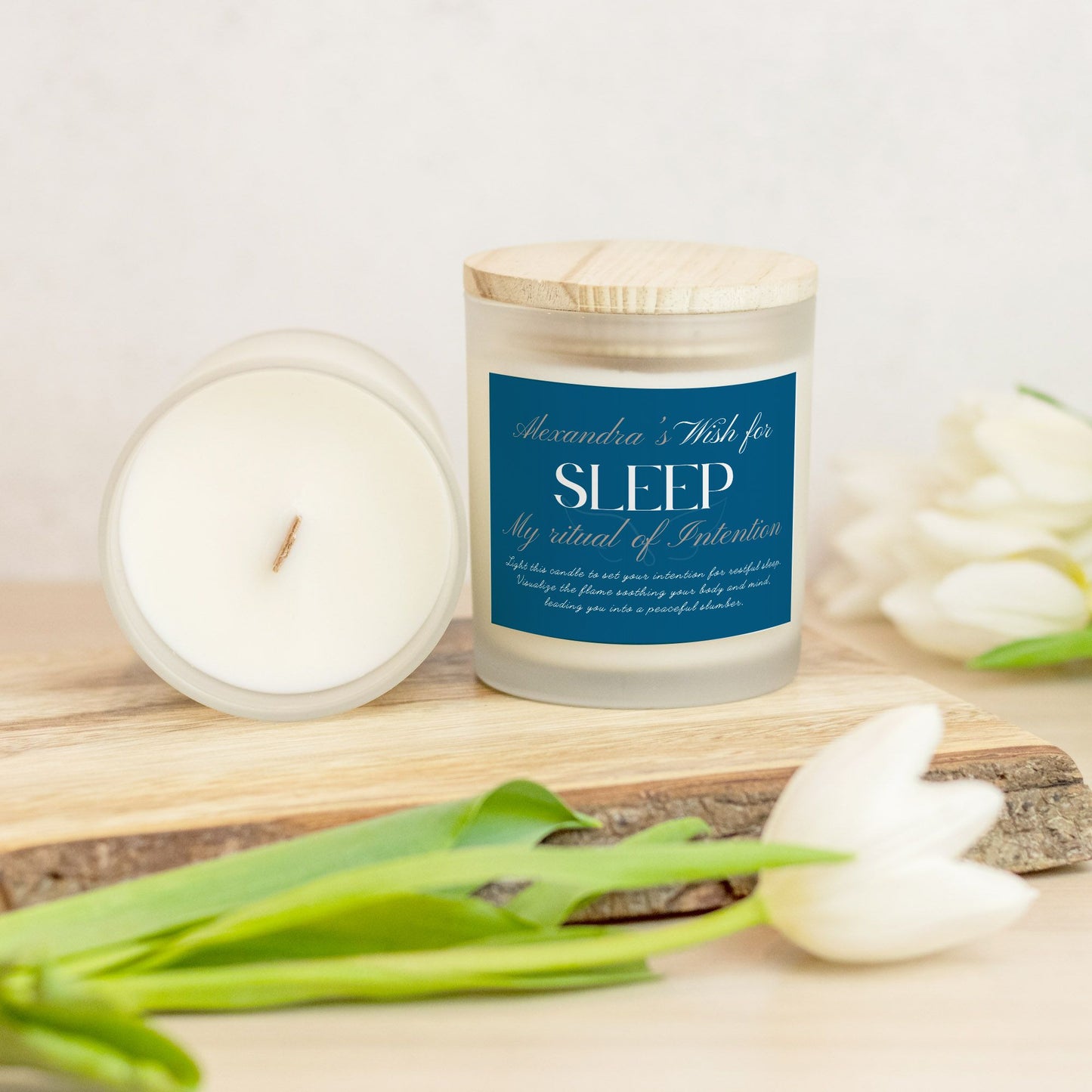 Wish For Sleep Candle, Personalized Gift, Ritual Candle for Rest and Relaxation