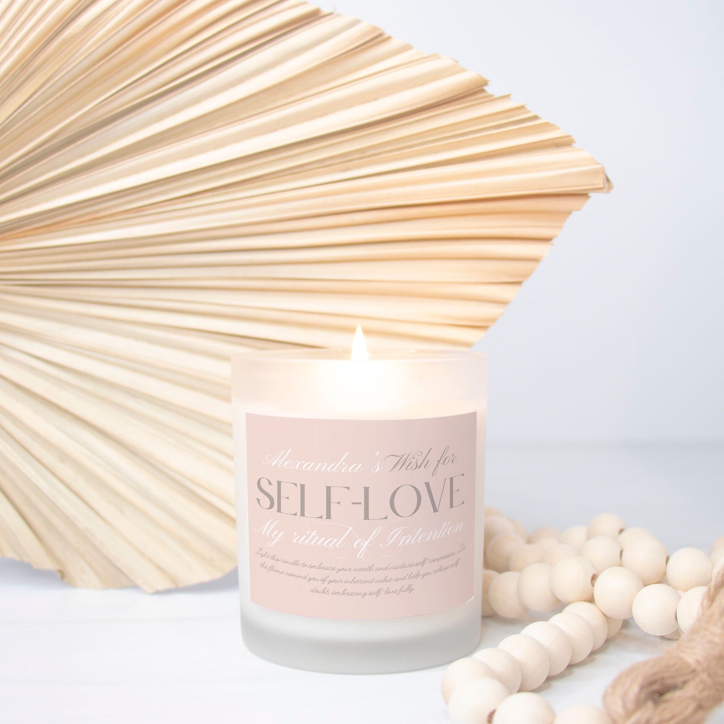 Wish For Self-Love Candle, Personalized Gift, Ritual Candle for Confidence and Compassion