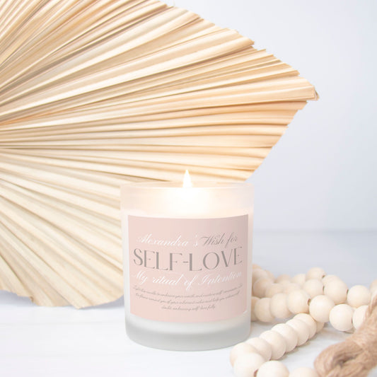 Wish For Self-Love Candle, Personalized Gift, Ritual Candle for Confidence and Compassion