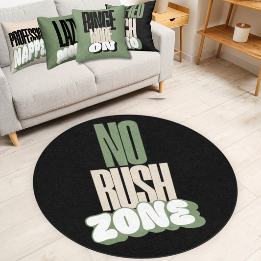 Couch Potato Round Rug Soft Non-Slip Carpet