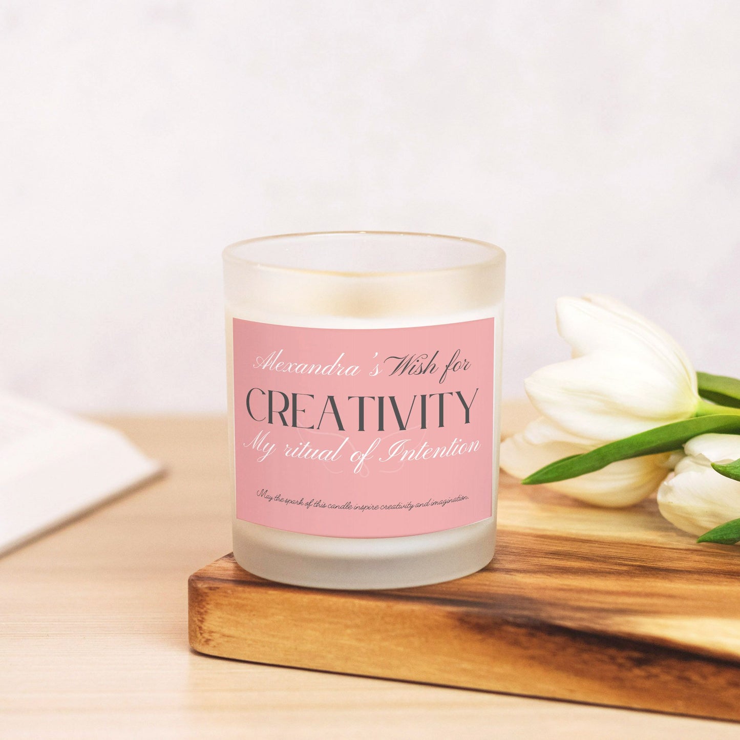 Personalized Creativity Candle, Wish for Enhance Imagination Inspiration