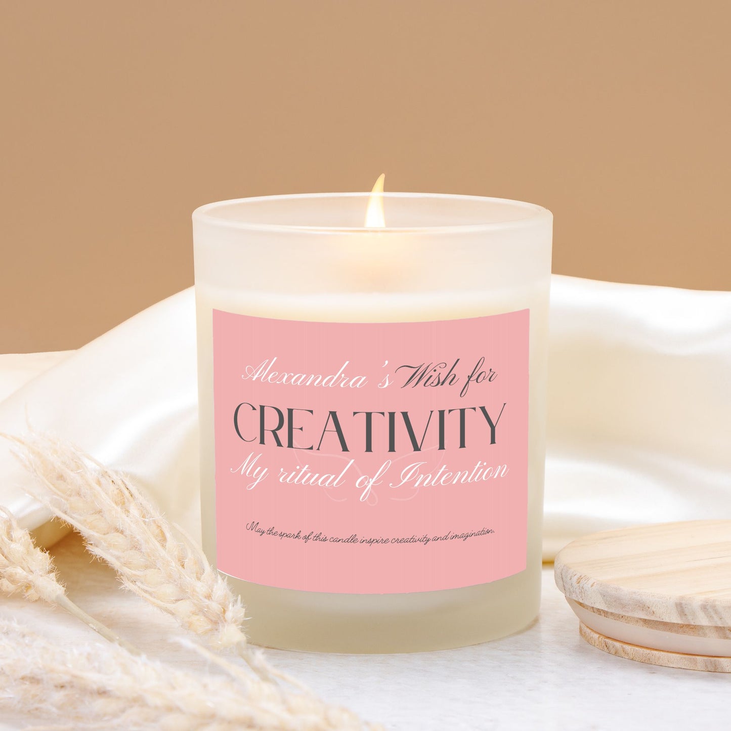 Personalized Creativity Candle, Wish for Enhance Imagination Inspiration