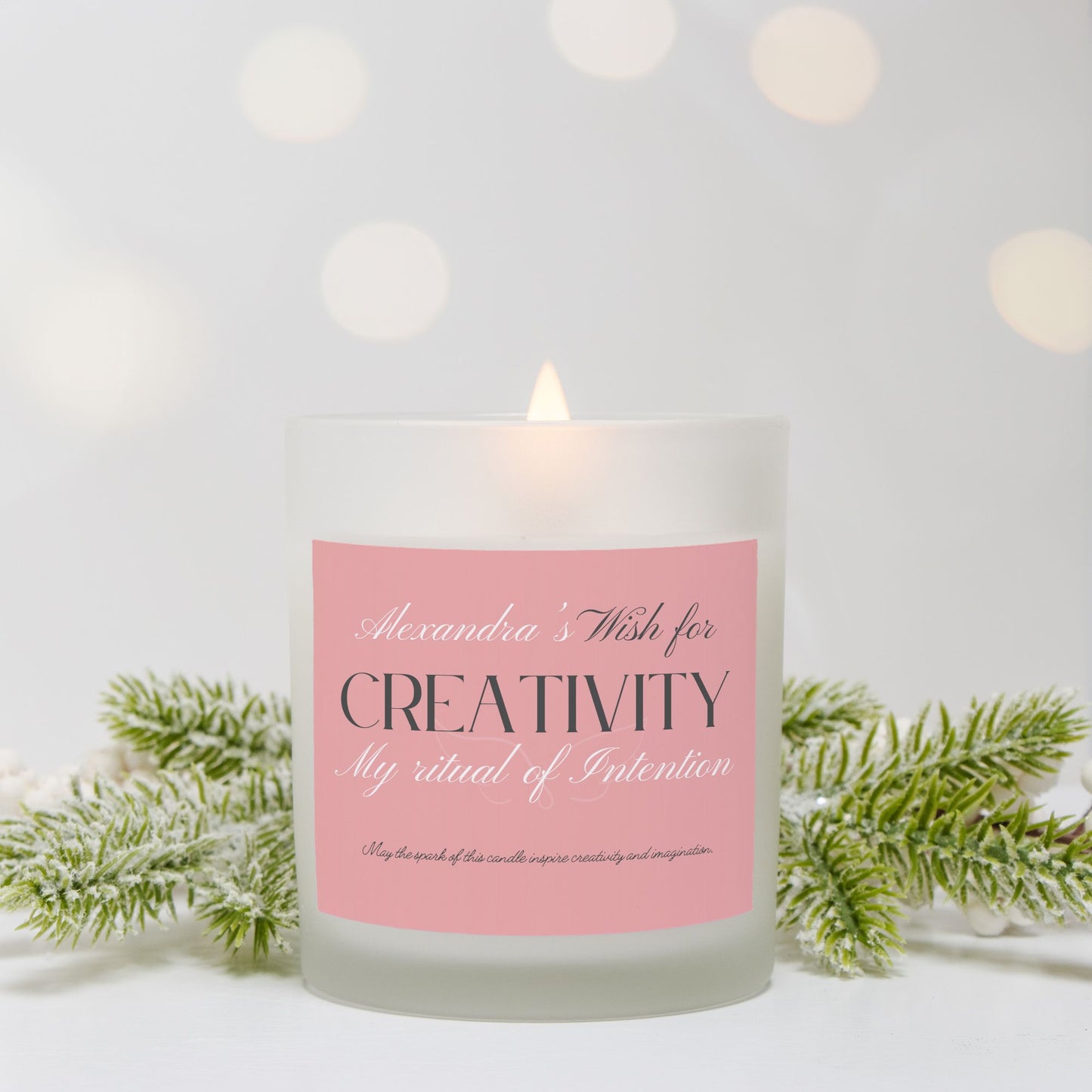 Personalized Creativity Candle, Wish for Enhance Imagination Inspiration