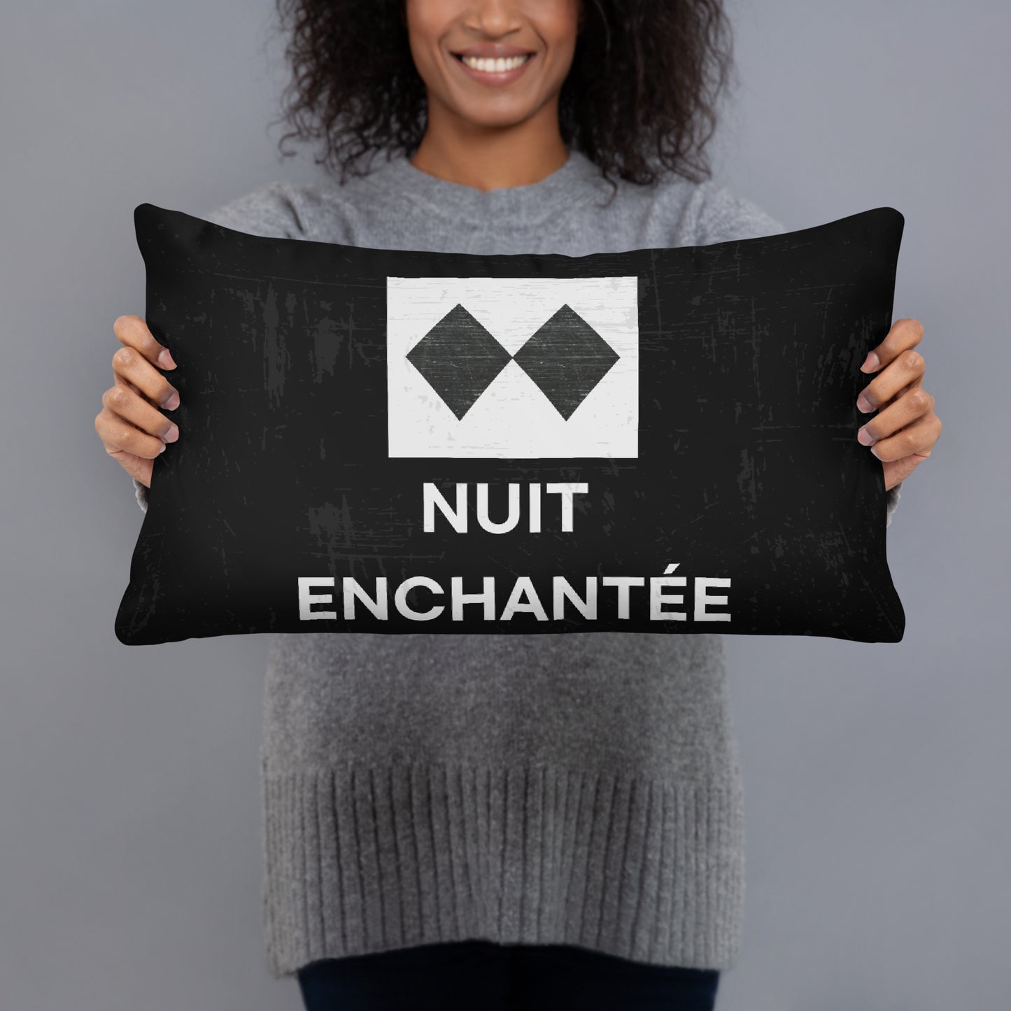 Coussin "Nuit enchantée" – Signalisation Piste d'Expert, Élégant et Confortable