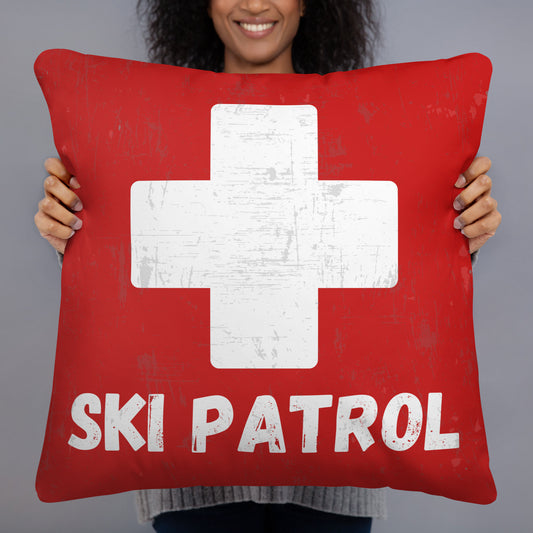 Ski Patrol Pillow – Soft and Stylish Accent for Any Room