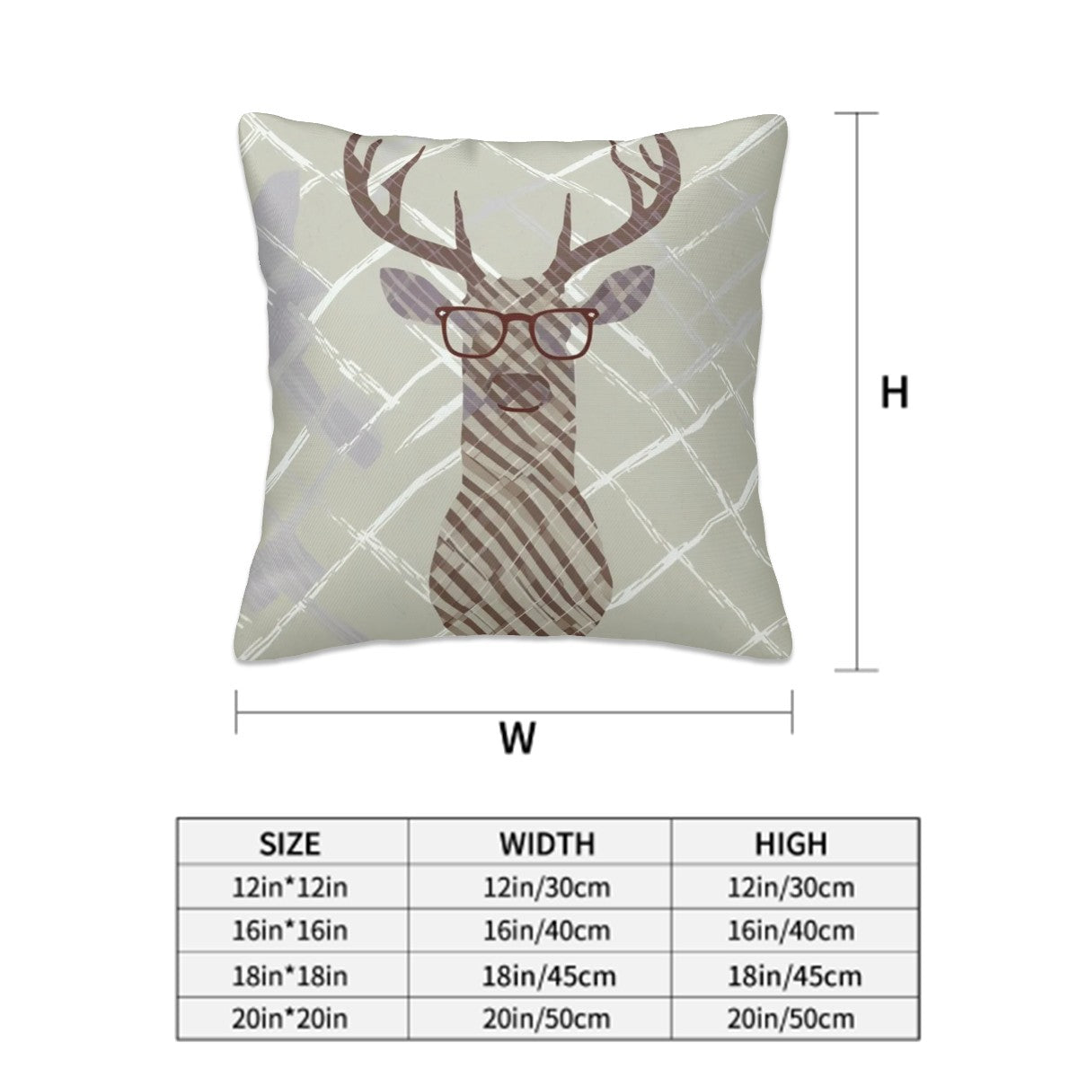 Rustic Chic Throw Pillow Covers Set of 4 (Single Sided Design)