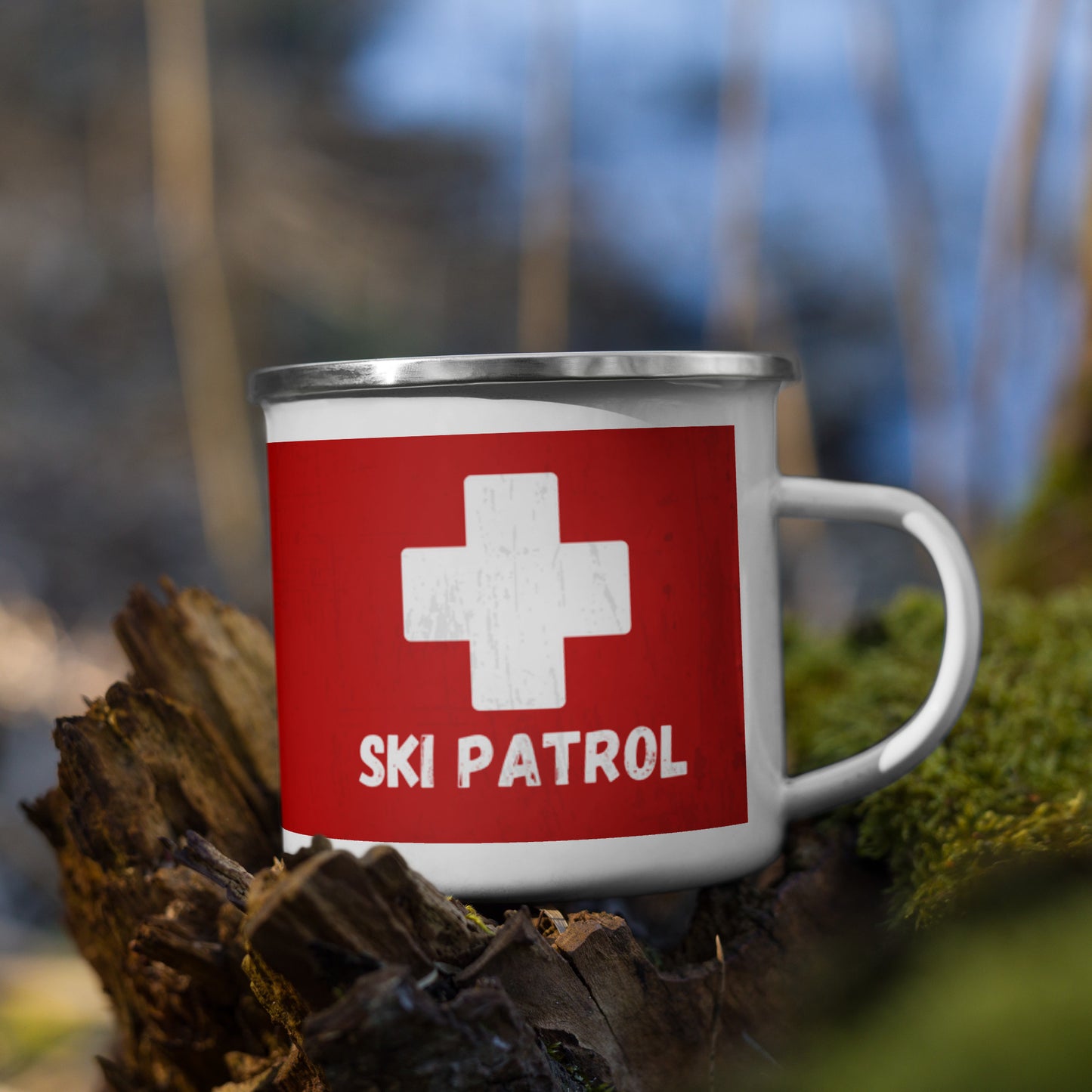 Ski Patrol Enamel Mug – Durable and Lightweight