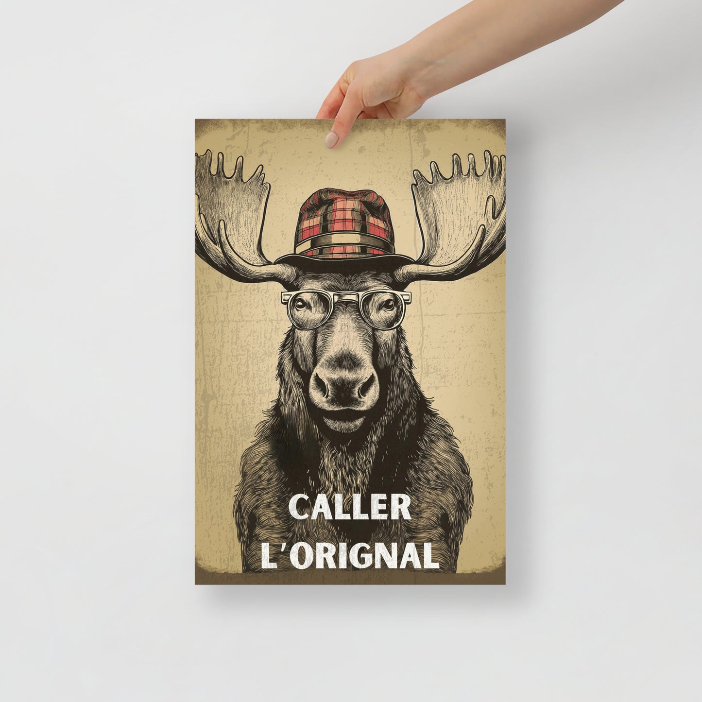 Affiche "Caller l'Orignal" – Qualité Musée (Sans Cadre)