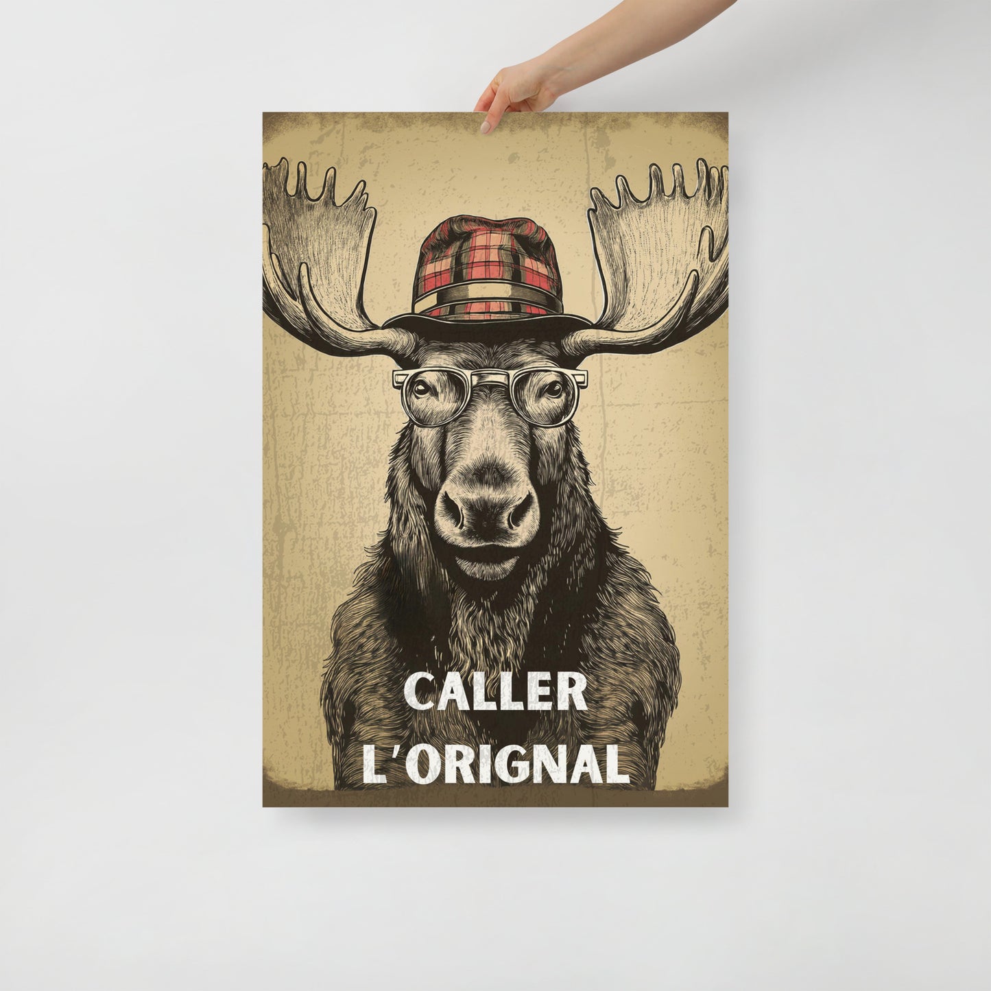 Affiche "Caller l'Orignal" – Qualité Musée (Sans Cadre)