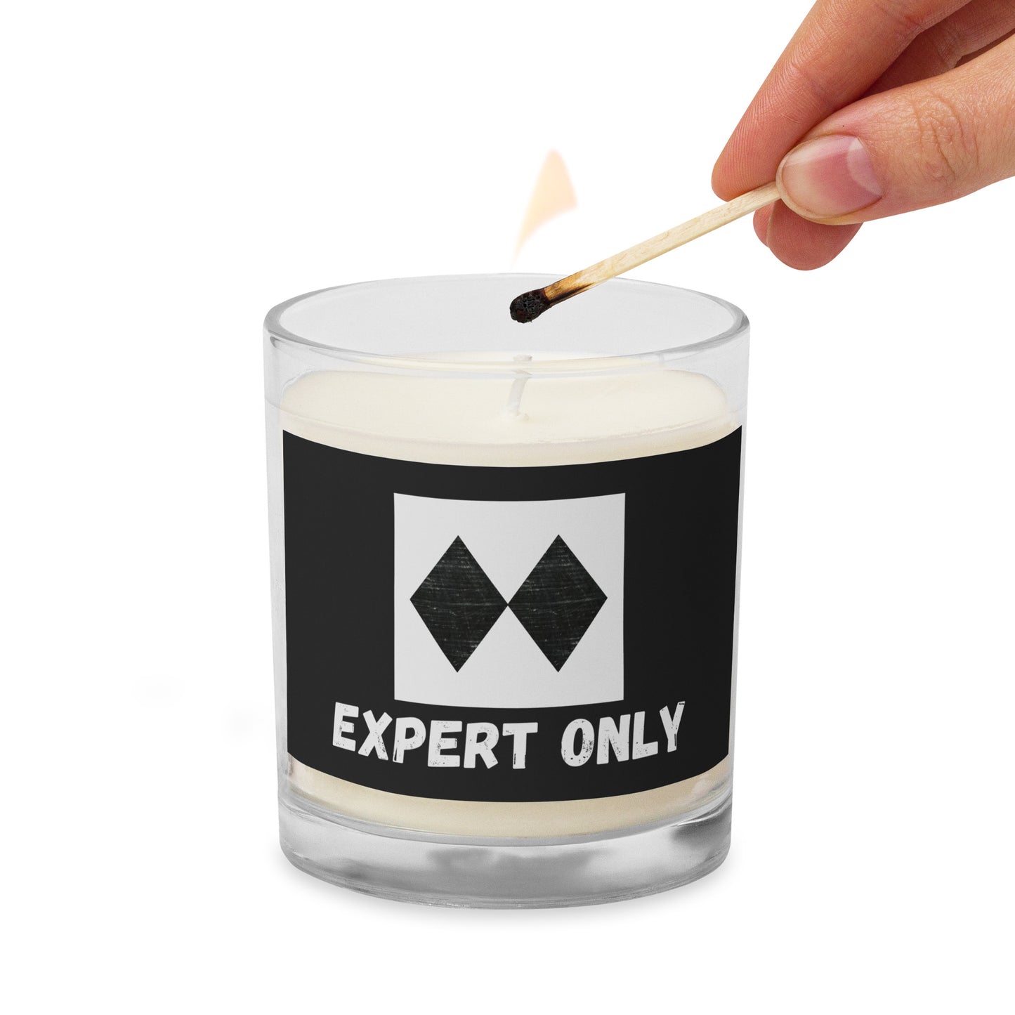 Expert Only Soy Wax Candle – Sleek Glass Jar