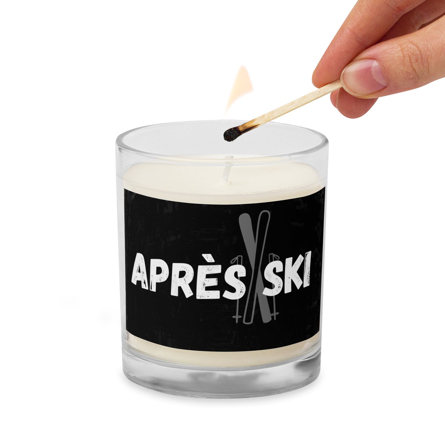 Après Ski Soy Wax Candle – Sleek Glass Jar, Stylish Home Decor