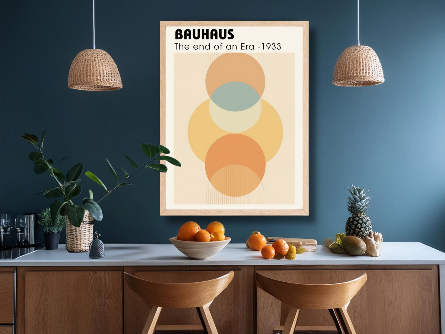 Bauhaus Wall Art La fin d’une époque 1933 Impression abstraite géométrique Décor moderne du milieu du siècle Téléchargement instantané Affiche murale numérique du milieu du siècle