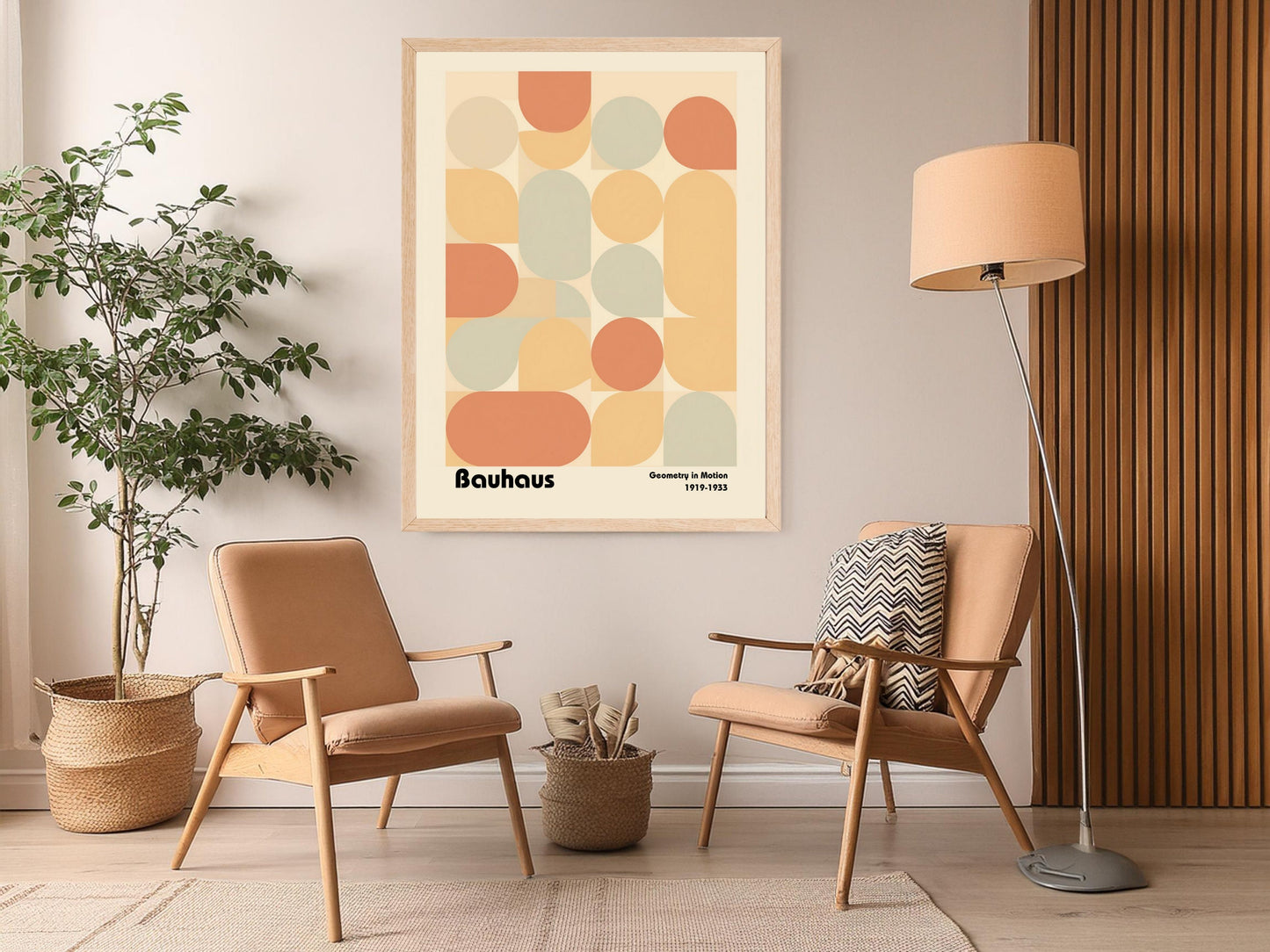 Bauhaus Geometry Motion Wall Art, Impression numérique abstraite moderne, Affiche d’art du milieu du siècle, Art de forme géométrique, Téléchargement instantané, Minimaliste