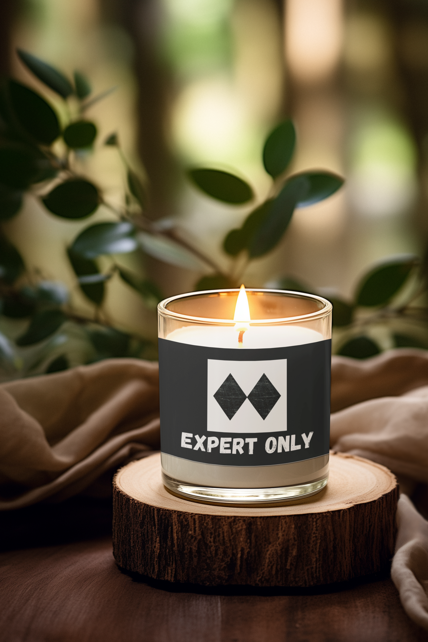 Expert Only Soy Wax Candle – Sleek Glass Jar