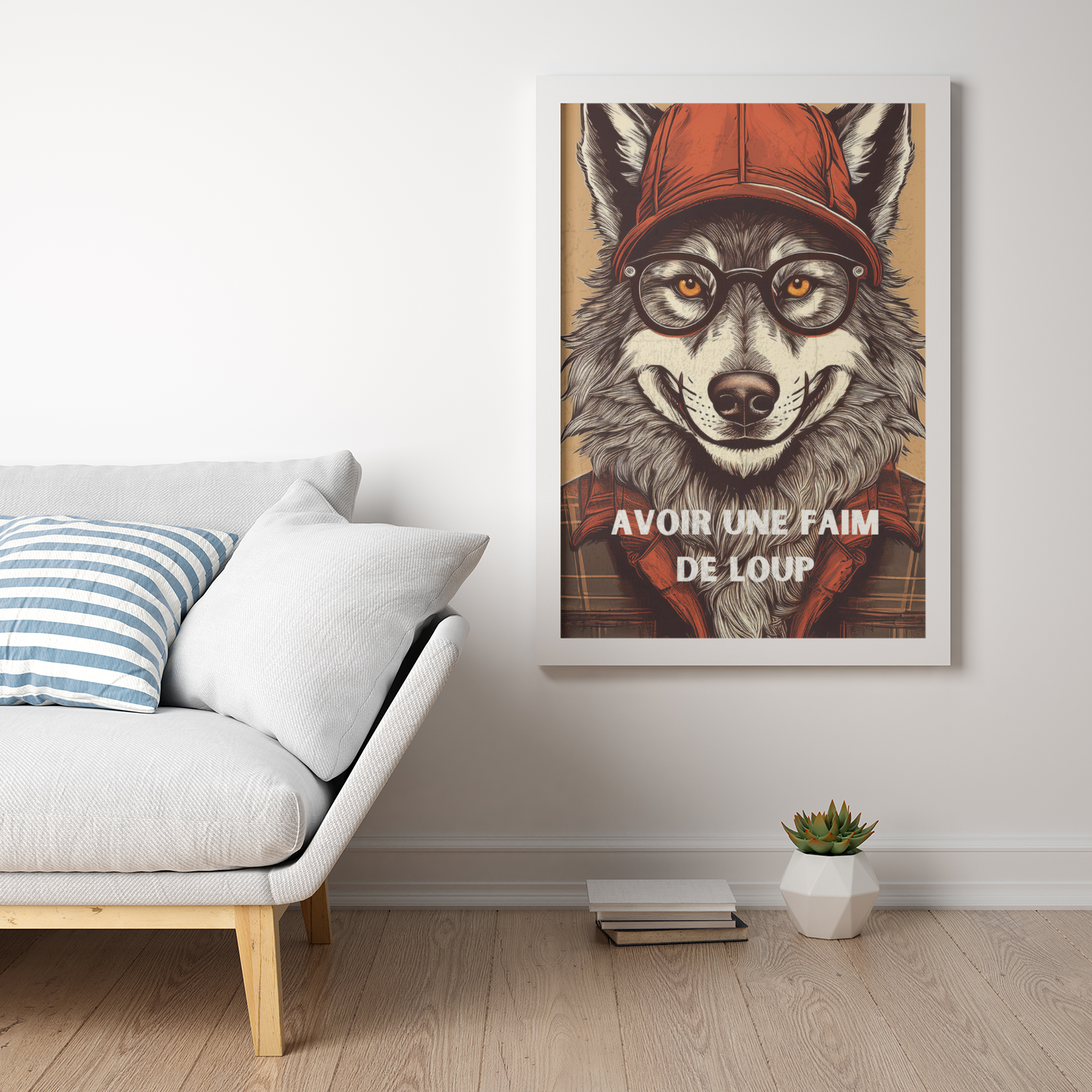 Affiche "Avoir une faim de Loup" – Qualité Musée (Sans Cadre)